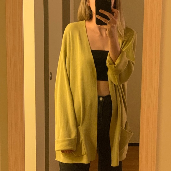 Green Cotton Sweater - Picture 2 of 3